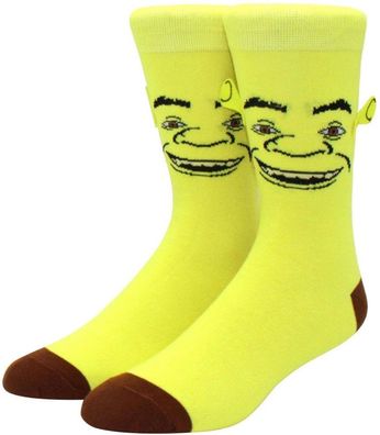 Shrek Socken mit Ohren - DreamWorks Lustige Cartoon Motiv Socken