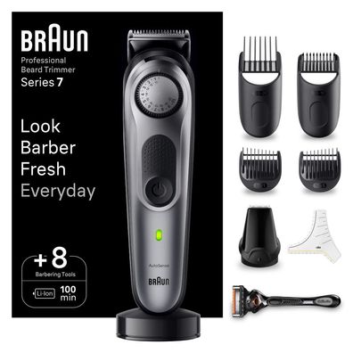 BRAUN Barttrimmer BT7420, Trimmer mit Barber Tools