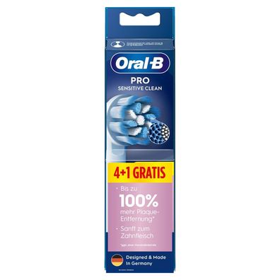 Oral-B Pro Sensitive Clean Aufsteckbürsten, 4 + 1 Gratis