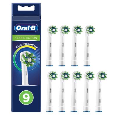 Oral-B Aufsteckbürsten CrossAction 9 Stück