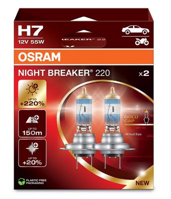 OSRAM H7 NightBreaker220 % 2erSet 12V