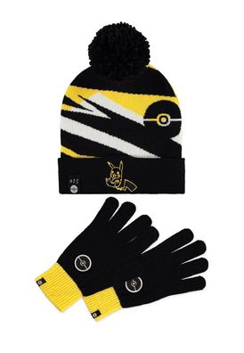 Pokémon - Men's Giftset (Beanie & Knitted Gloves) Multicolor Neu Top