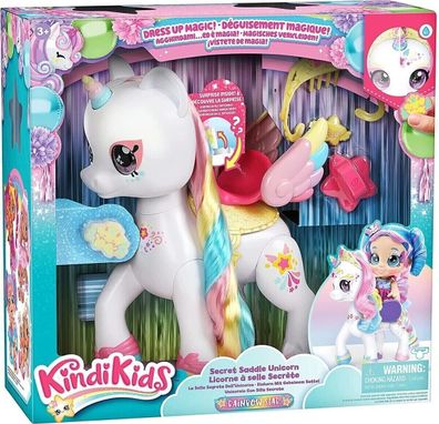 Kindi Kids Secret Saddle Unicorn Rainbow Star Dress Up Magic Shopkins neu