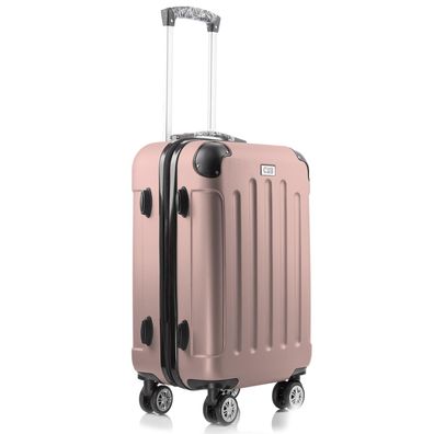 PUDERROSA, M) Koffer Hartschalen Trolley Combination Reisekoffer (ABS)