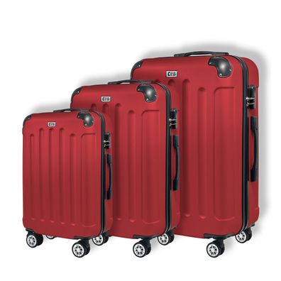 RED Wine, Set) Koffer Hartschalen Trolley Combination Reisekoffer (ABS)