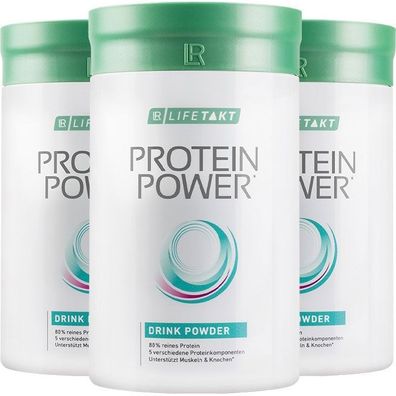 Protein Power Getränkepulver Vanille 3er-Set