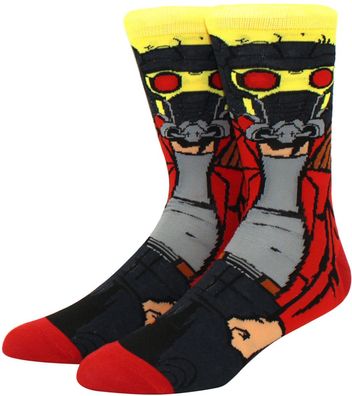 Star Lord Cartoon Motiv Socken Marvel Comics Guardians of the Galaxy Star Motivsocken