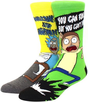 Morty & Rick Team Socken - Adult Swim Crew Cartoon-Design Socken in 3/4-Länge