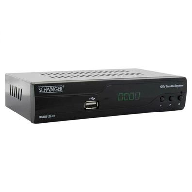 Schwaiger DSR512 HD Full HD SAT-Receiver HDMI SCART USB 1080p SPDIF Audio NEU