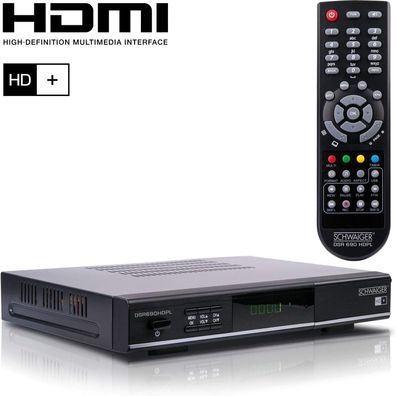 Schwaiger DSR690 HDPL HDTV Full-HD Satelliten Receiver 512GB AC3 PVR Ready NEU