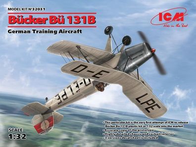 ICM 1:32 32031 Bücker Bü 131B, erman Training Aircraft