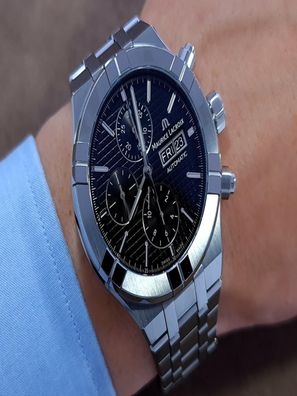 Maurice Lacroix – Mann – AI6038-SS002-330-2 – Aikon 44 mm Chronograph Day Date, schwa