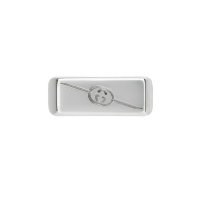 Gucci – YBC774038001 – Gucci Tag Ring aus Sterlingsilber mit Logo