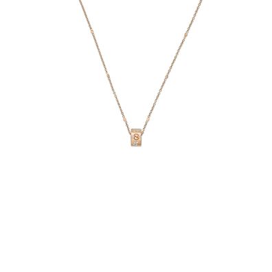 Gucci – YBB434553002 – Icon-Halskette aus 18 Karat Roségold und weißem Email