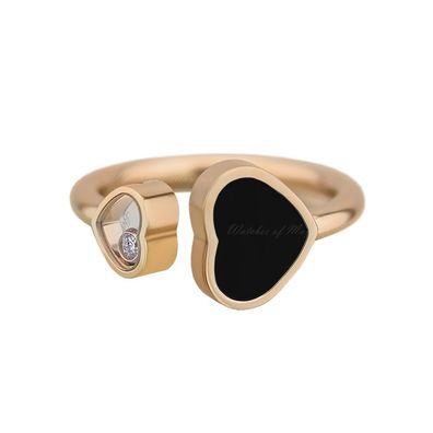 Chopard – Happy Hearts Roségold-Onyx-Ring 829482-5210