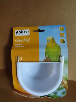Haustierzubehör Vogelkäfig-Hängenapf weiß Multifit zum einhängen