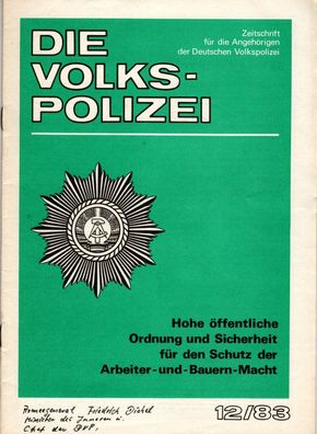 Die Volkspolizei 1983 Nr.12