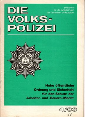 Die Volkspolizei 1986 Nr.4