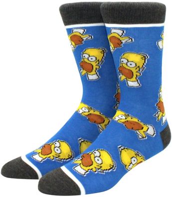 Homer Simpson Kuss Socken - The Simpsons Cartoon Heroes Lustige Motiv-Socken