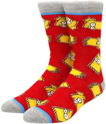 Bart Simpson Faces Socken - The Simpsons Cartoon Heroes Lustige Motiv-Socken