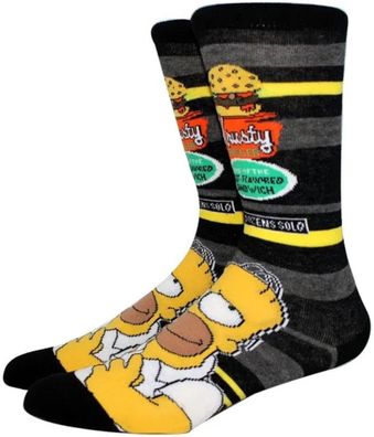 Homer Simpson Krusty Socken - The Simpsons Cartoon Heroes Lustige Motiv-Socken