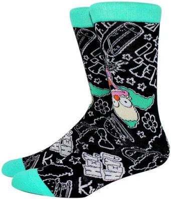 Krusty The Clown Hey! Hey! Socken - The Simpsons Cartoon Heroes Lustige Motiv-Socken