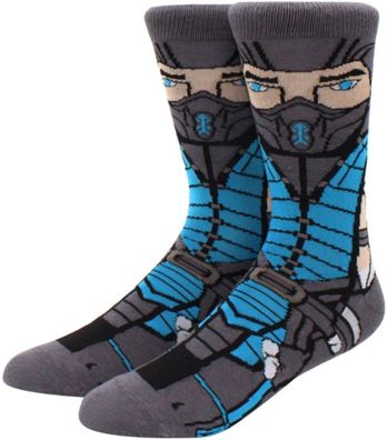 Sub-Zero Gaming Socken - Mortal Kombat Crew Lustige Cartoon-Socken in 3/4-Länge