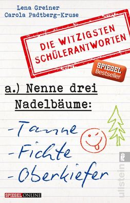 Nenne drei Nadelb?ume: Tanne, Fichte, Oberkiefer, Lena Greiner