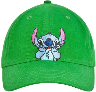 Stitch Grüne Dad Cap - Disne Lilo & Stitch Offizielle Kappen Caps Mützen Hüte