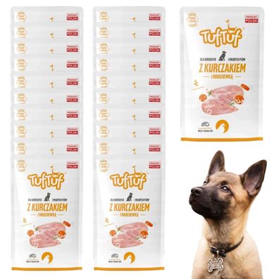 24 x 300g Hundefutter Huhn Nassfutter hoher Fleischanteil Hund