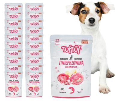 24 x 300g 300g Hundefutter Schwein Nassfutter hoher Fleischanteil