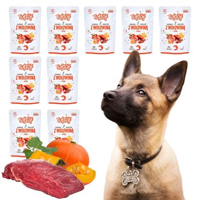 12 x 300g 300g Hundefutter Rind Nassfutter hoher Fleischanteil Hund