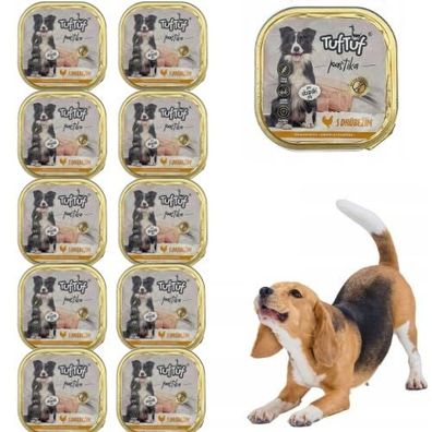 x12 300g Pastete Hundefutter Nassfutter Aluschale Wildfleisch hohe Qualität