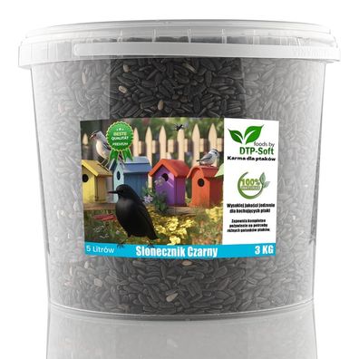 3 kg 3kg Sonnenblumenkerne schwarz Streufutter Vogelfutter Vögel Wildvögel Sonnenblum