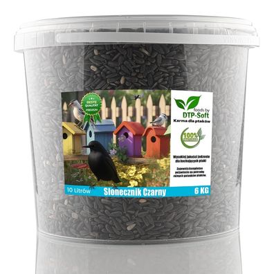 6 kg 6kg Sonnenblumenkerne schwarz Streufutter Vogelfutter Vögel Wildvögel Sonnenblum