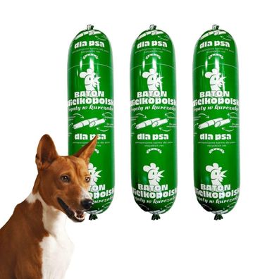 10 x 900g Hundefutter Wurst | Hundewurst | Hundefutter Riegel Nassfutter Geflégelflei