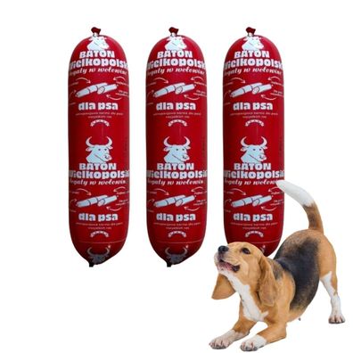 10 x 900g Hundefutter Wurst | Hundewurst | Hundefutter Riegel Nassfutter Rind getreid