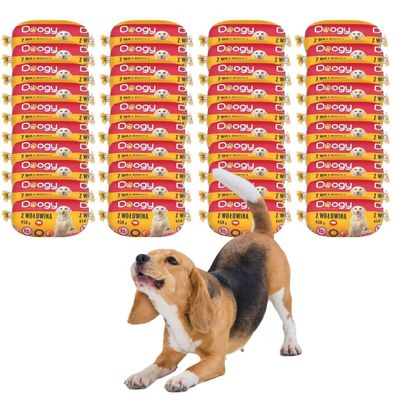 60 x 450g Hundewurst | Hunde-Rolle mit Rind | Nassfutter fér Hunde | Wurst fér Hunde