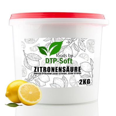 2kg Zitronensäure pulver im Eimer | Zitronensäure im Eimer E330 TOP