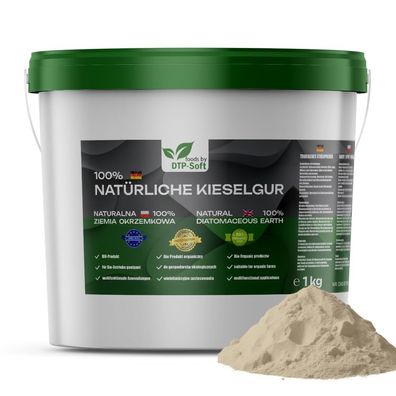 1KG Kieselgur Diatomeenerde fein hohe Qualität 100 % Rein | Reines Kieselgur Héhner P