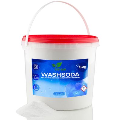 5kg Waschsoda | Natriumcarbonat | Na2CO3 Wasch Soda Pulver im Eimer