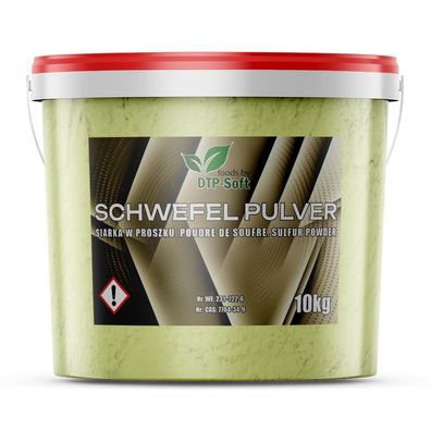 10KG Schwefel Schwefelpulver Anorganisch 99,9%im Eimer