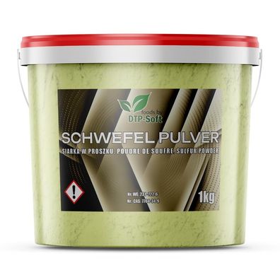 1KG Schwefel Schwefelpulver Anorganisch 99,9%im Eimer