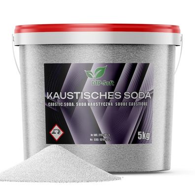 10, Kilogramm Natriumhydroxid | Kaustisches Soda 99,9% Natriumhydroxid im Eimer