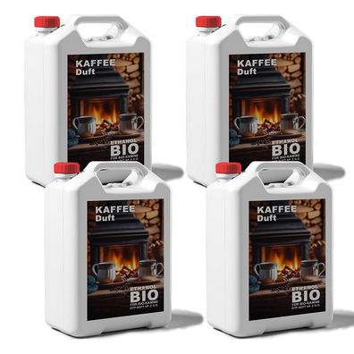 Kaffeeduft, 20L 4x5 Liter Bioethanol 100% férAlkohol fér Kamin