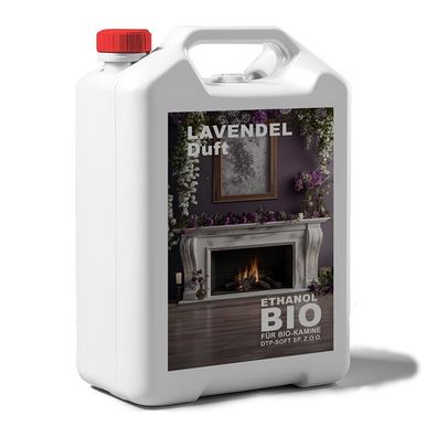 Lavendelduft, 5L 5 Liter Bioethanol 100% férAlkohol fér Kamin