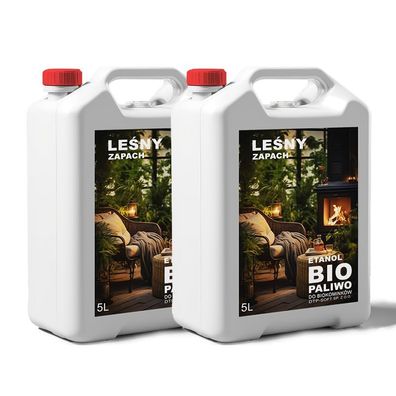 10L Bioethanol 100% fér Bio Alkohol fér Kamin Waldgeruch