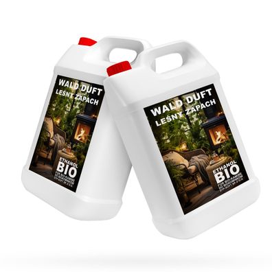 Waldgeruch, 10L 2X5 Liter Bioethanol 100% férAlkohol fér Kamin