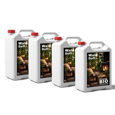 Waldgeruch, 20L 4x5 Liter Bioethanol 100% férAlkohol fér Kamin