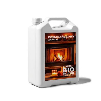 15L Bioethanol 100% fér Bio Alkohol fér Kamin Orangenduft 3X5 Liter